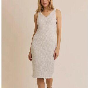 NWT Gilli Knit Midi Dress Cream Small